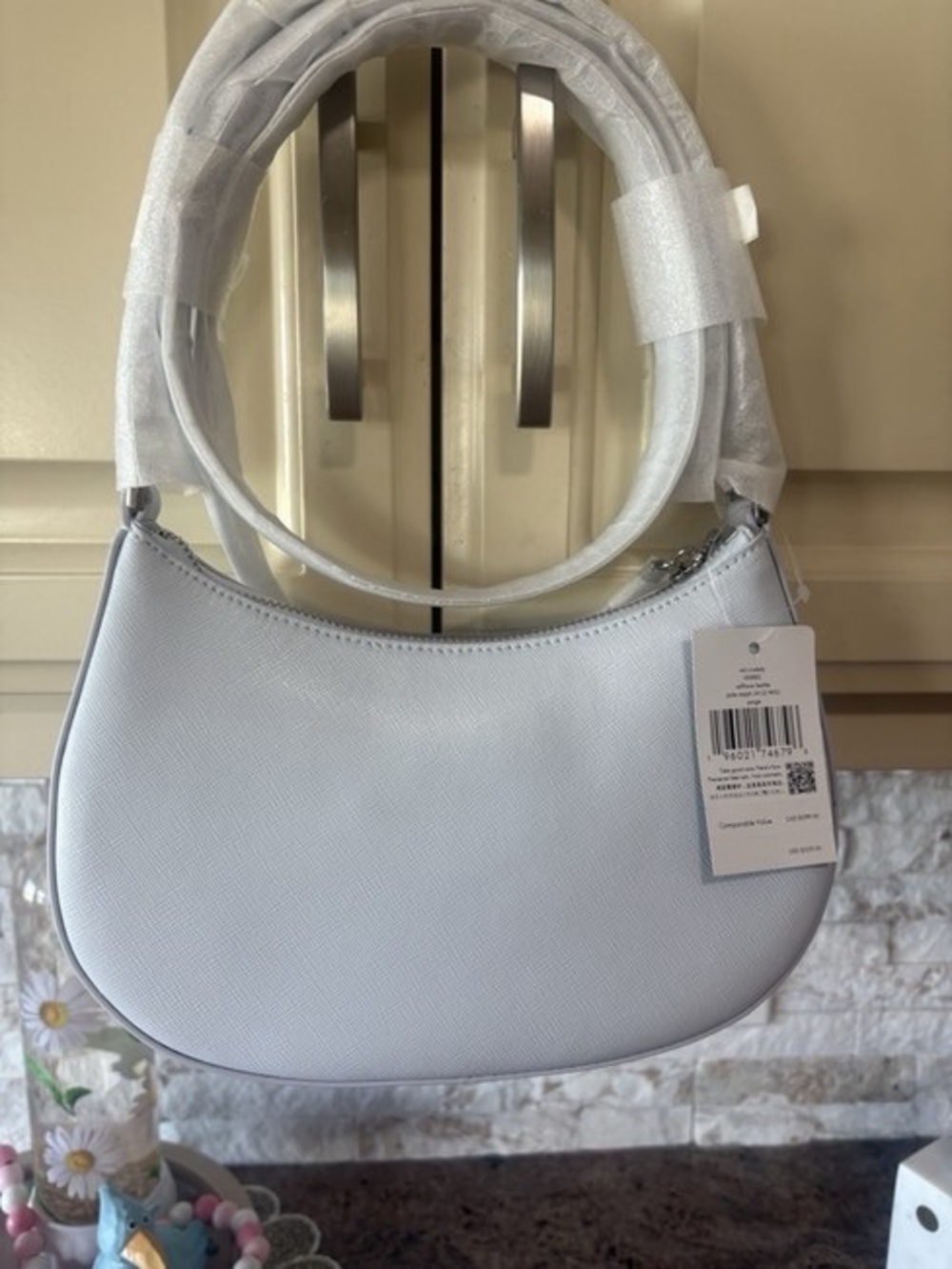 New Kate Spade Paige Shoulder Bag Saffiano
Leather Muted Blue - Picture 3 of 3
